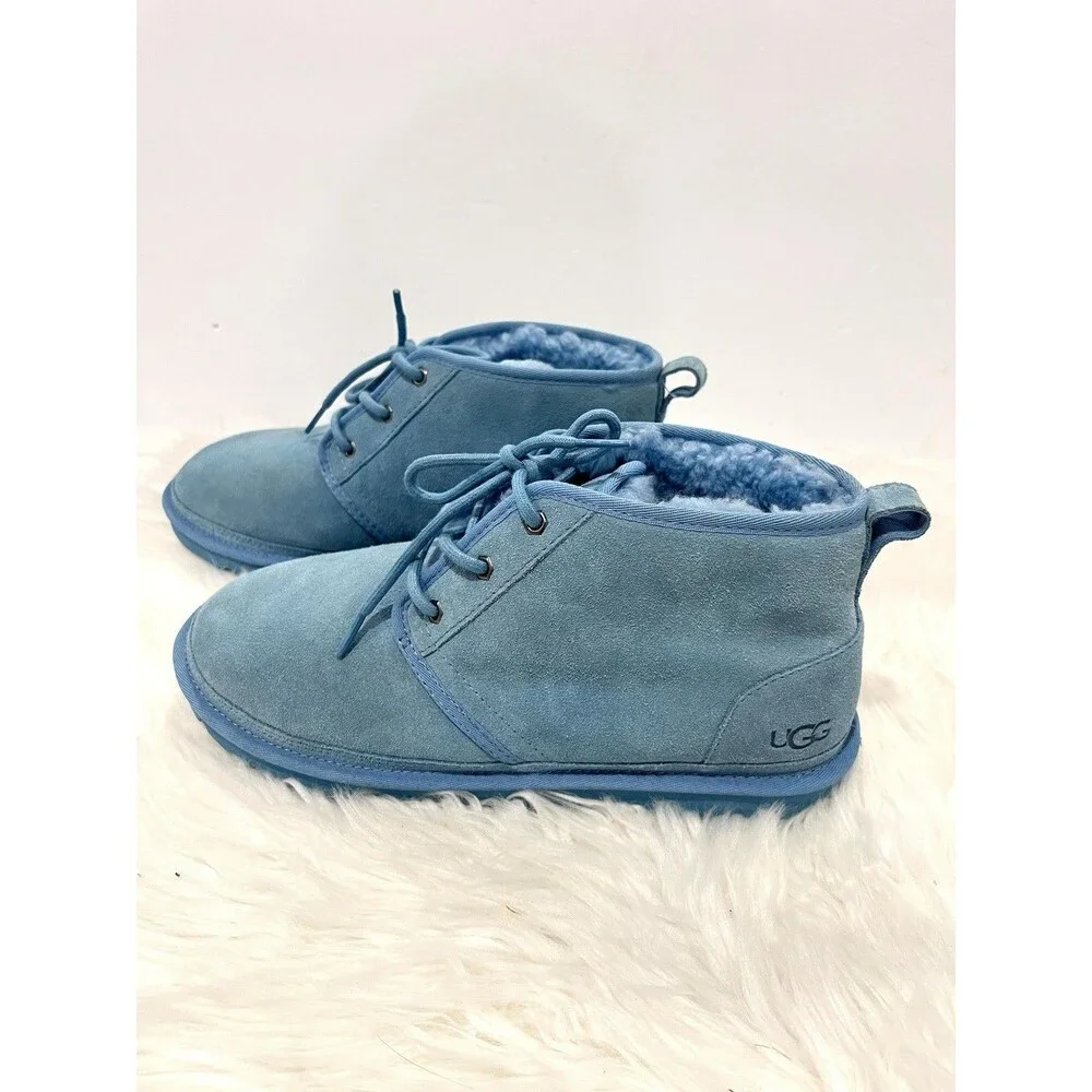 UGG NEUMEL 3236 FRESHWATER BLUE MENS CHUKKA ANKLE BOOT SIZE 11 US AUTHENTIC NEW